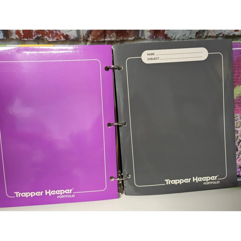 Mead Trapper Keeper Binder Pink Leopard Boombox New Old Stock 2021